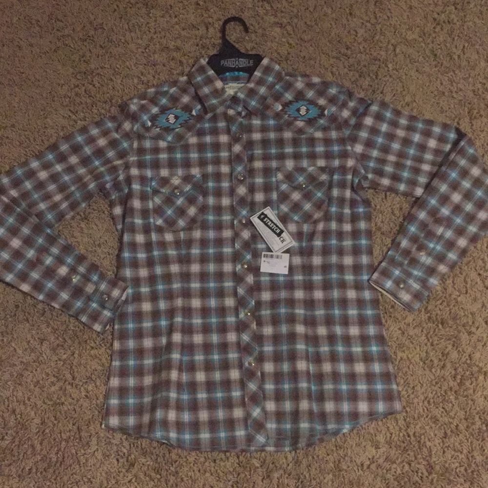 Panhandle pearl button up shirt